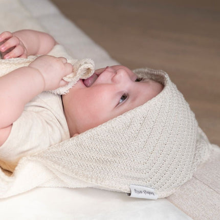 Baby's Only Badcape Baby Grace Warm Linen 75X85cm - Baby's Only - Babywinkel - 8720791356118