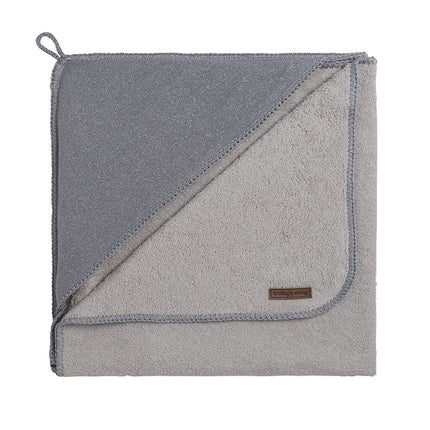 Baby's Only Badcape Baby Sparkle Zilvergrijs 75x85cm - Baby's Only - Babywinkel - 8719497047154