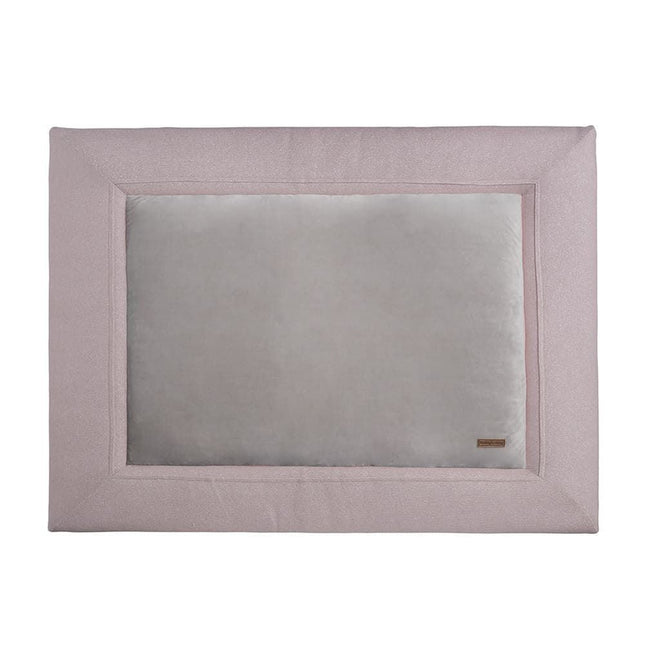 Baby's Only Boxkleed Sparkle Melee Zilverroze 75x95cm - Baby's Only - Babywinkel - 8719497043996