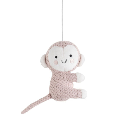 Baby's Only Muziekmobiel Animals Oud Roze/Warm Linen - Baby's Only - Babywinkel - 8720791359294