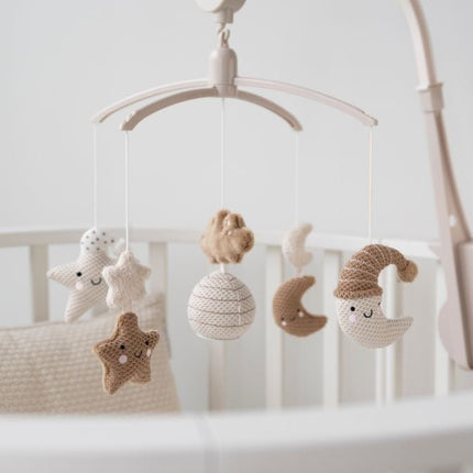 Baby's Only Muziekmobiel Heaven Clay/Warm Linen - Baby's Only - Babywinkel - 8720791359300