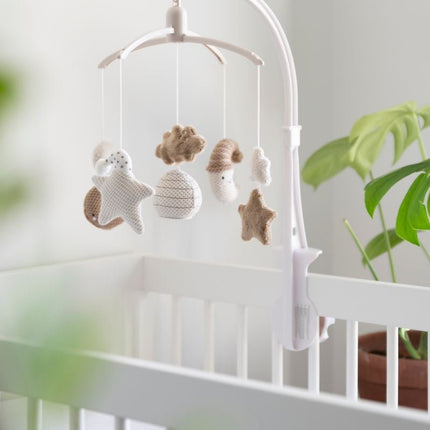 Baby's Only Muziekmobiel Heaven Clay/Warm Linen - Baby's Only - Babywinkel - 8720791359300