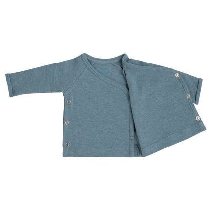 Baby's Only Overslag Shirt Baby Melange Stonegreen Prematuur - Baby's Only - Babywinkel - 8720512364873