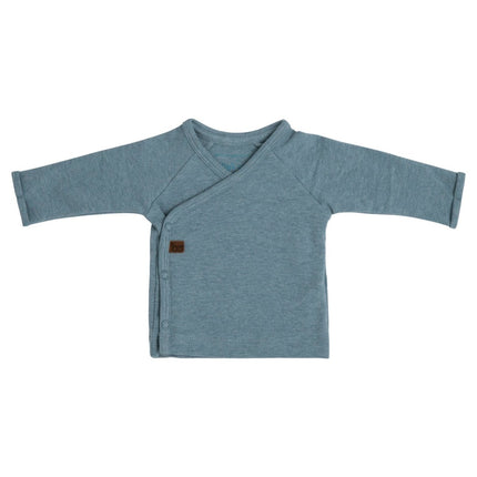 Baby's Only Overslag Shirt Baby Melange Stonegreen Prematuur - Baby's Only - Babywinkel - 8720512364873