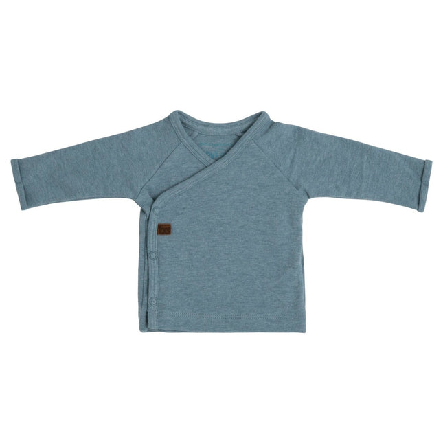 Baby's Only Overslag Shirt Baby Melange Stonegreen Prematuur - Baby's Only - Babywinkel - 8720512364873