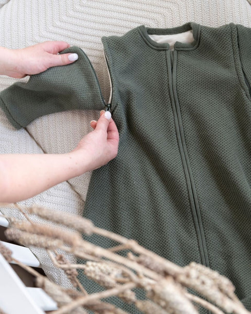 Baby's Only Slaapzak Baby Khaki 70cm Afritsbare Mouw koop je bij Babywinkel