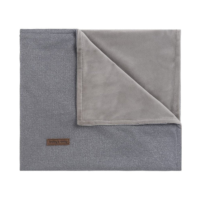 Baby's Only Wiegdeken Soft Sparkle Melee Zilvergrijs - Baby's Only - Babywinkel - 8719497044061