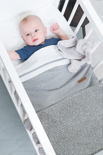 Baby's Only Wiegdeken Soft Sparkle Melee Zilvergrijs - Baby's Only - Babywinkel - 8719497044061