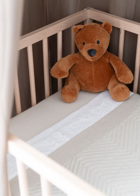 Baby's Only Wieglaken Calm Wit met Broderie - Baby's Only - Babywinkel - 8720791358921