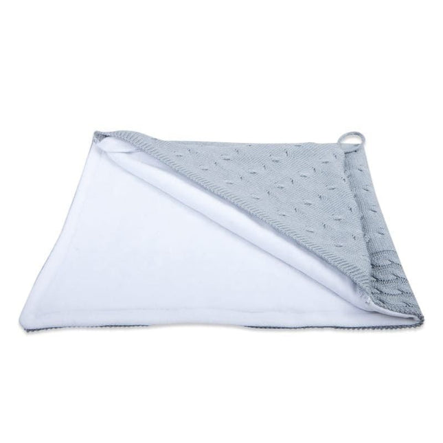 Baby's Only Wikkeldeken Baby Chenille Cable Grijs - Baby's Only - Babywinkel - 8718481183151