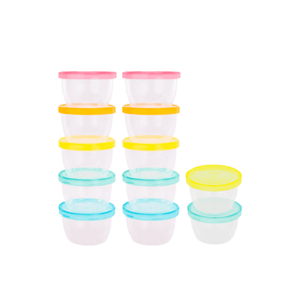 Badabulle Opbergbakjes Badabowl 250ml 12St - Badabulle - Babywinkel - 3661276174658