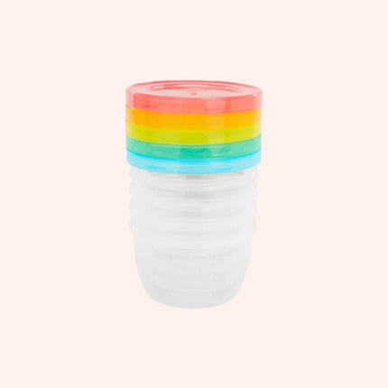 Badabulle Opbergbakjes Badabowl Fun Colors 250ml 5St - Badabulle - Babywinkel - 3661276164628