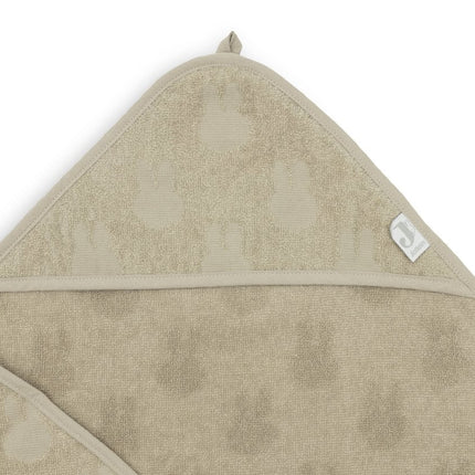 Badcape Badstof 75x75cm Miffy Jacquard - Olive Green - Babywinkel - 8717329380530