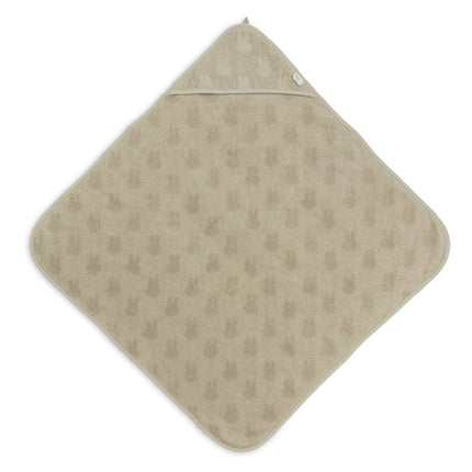 Badcape Badstof 75x75cm Miffy Jacquard - Olive Green - Babywinkel - 8717329380530