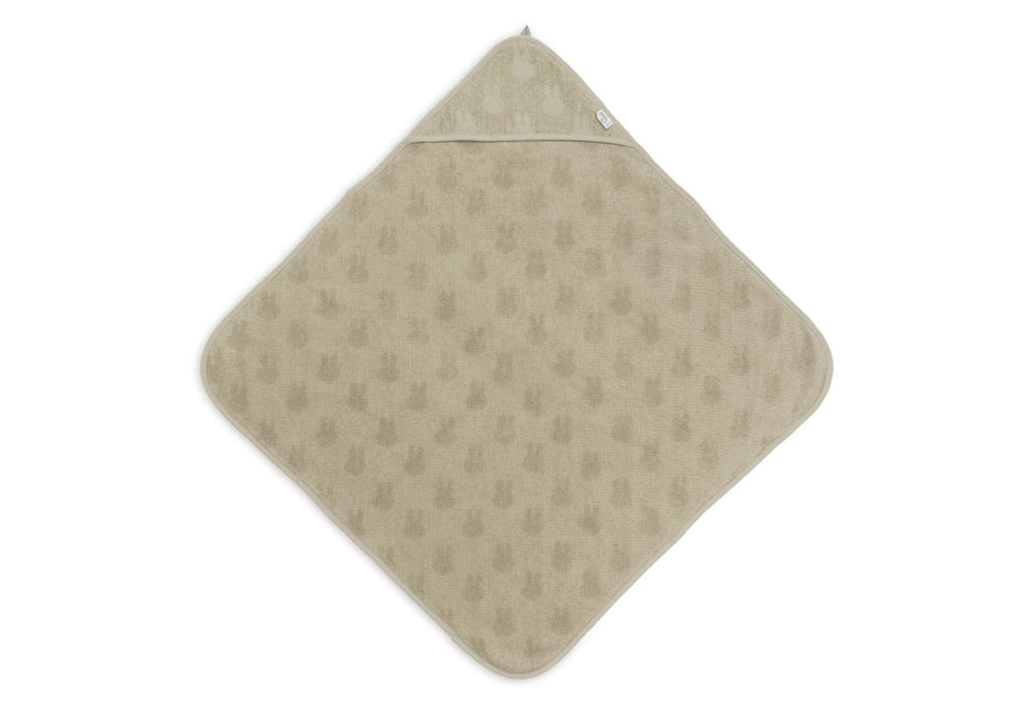 Badcape Badstof 75x75cm Miffy Jacquard - Olive Green - Babywinkel - 8717329380530