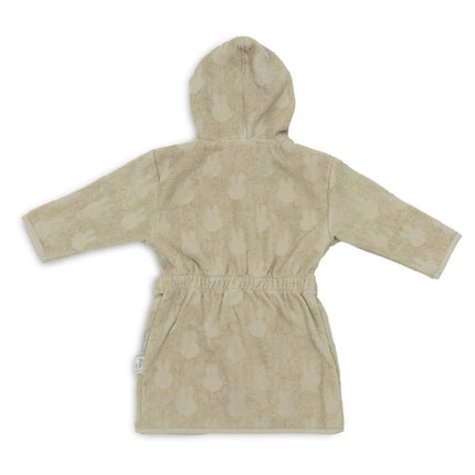 Badjas Badstof 1 - 2 jaar Miffy Jacquard - Olive Green - Babywinkel - 8717329378711