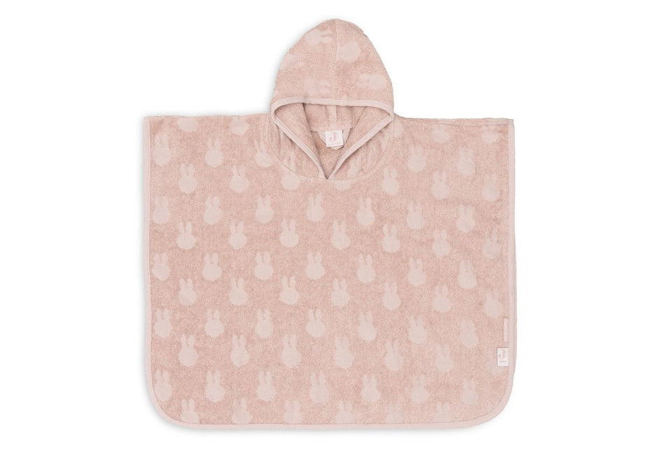 Badponcho Badstof Miffy Jacquard - Wild Rose - Babywinkel - 8717329378797