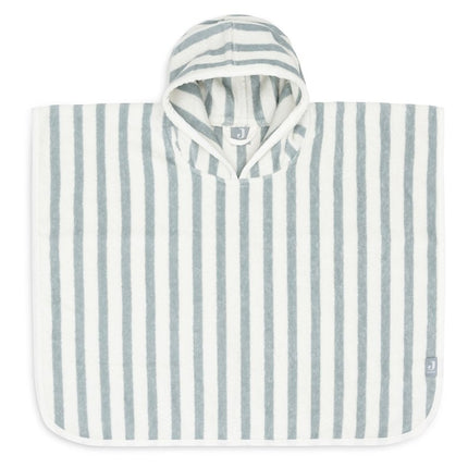 Badponcho Stripe Terry - Sea Green - GOTS - Babywinkel - 8717329393769