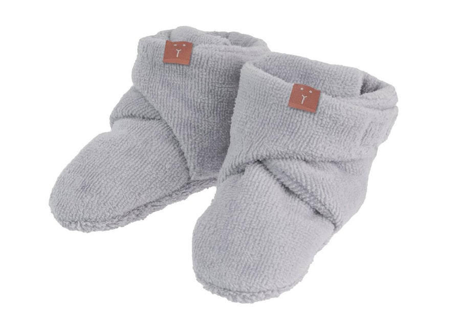 BamBam Babyslofjes Organic Booty Grijs koop je bij Babywinkel