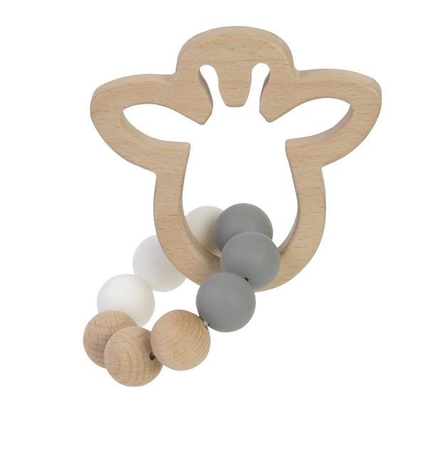 BamBam Bijtring Houten Giraffe Bijtring koop je bij Babywinkel