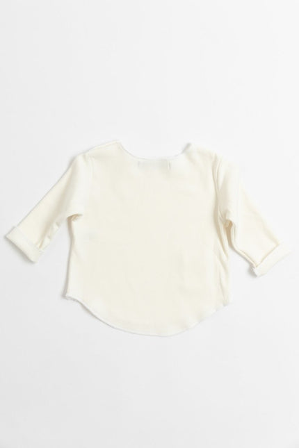 Bamboom Baby Shirt Lange Mouw Creme koop je bij Babywinkel