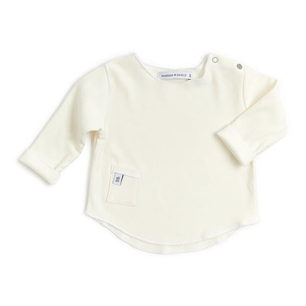 Bamboom Baby Shirt Lange Mouw Creme koop je bij Babywinkel