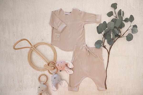 Bamboom Baby Shirt Lange Mouw Sand koop je bij Babywinkel