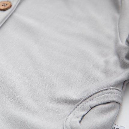 Bamboom Baby Vestje Met Capuchon Grijs/Ivoor - Bamboom - Babywinkel - 8053306052237