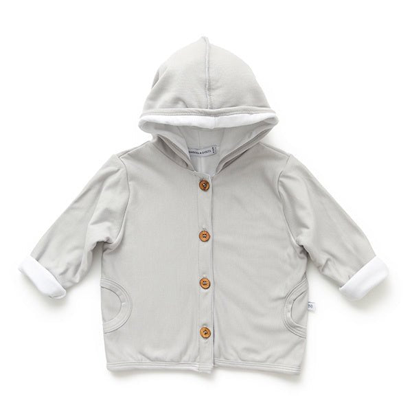 Bamboom Baby Vestje Met Capuchon Grijs/Ivoor - Bamboom - Babywinkel - 8053306052237