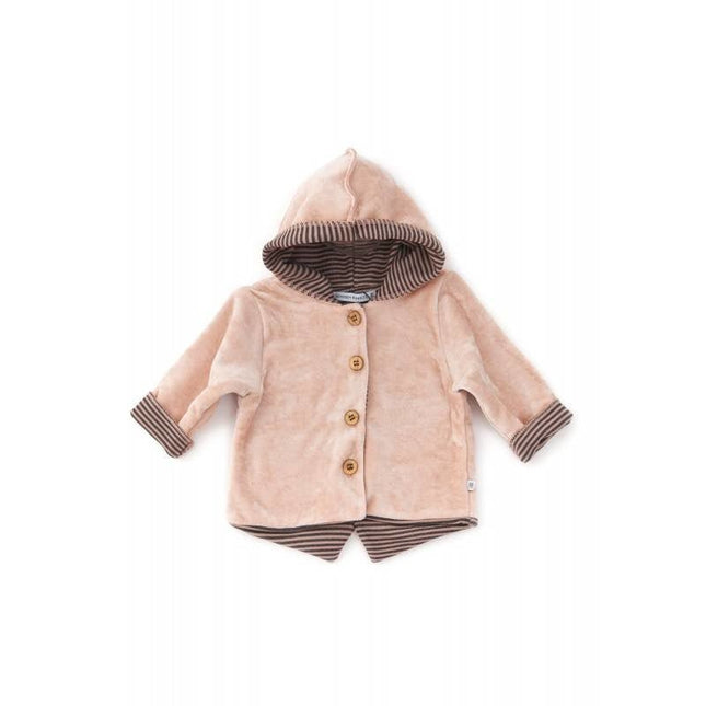 Bamboom Baby Vestje Met Capuchon Velvet Roze - Bamboom - Babywinkel - 8053306053128
