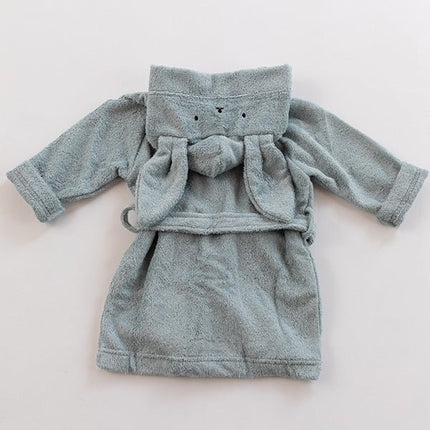 Bamboom Badjas Baby Badstof 0 - 2 J Ice Blue - Bamboom - Babywinkel - 8053306058079