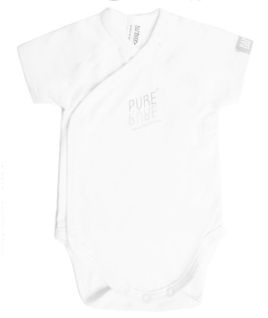 Bamboom Romper Overslag Prematuur Wit koop je bij Babywinkel