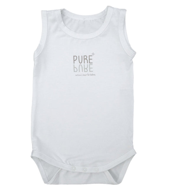 Bamboom Romper Schoudersluiting Wit koop je bij Babywinkel