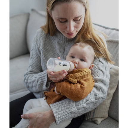 BIBS Babyfles Glas 225ml Woodchuck - BIBS - Babywinkel - 5713795238712