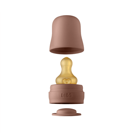 BIBS Babyfles Glas 225ml Woodchuck - BIBS - Babywinkel - 5713795238712