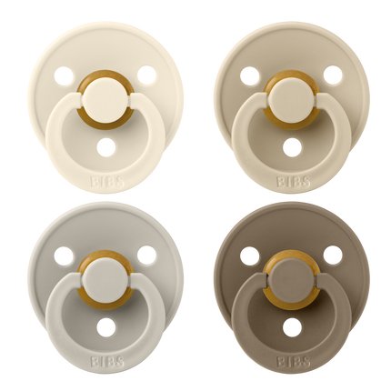 <tc>BIBS</tc> Tettarella Taglia 1 Colore Avorio/Sabbia/Vaniglia/Quercia scura 4 pezzi