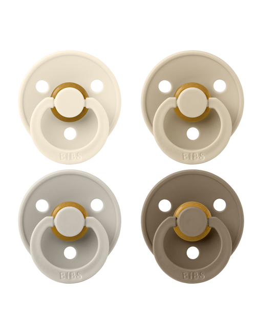 <tc>BIBS</tc> Tettarella Taglia 1 Colore Avorio/Sabbia/Vaniglia/Quercia scura 4 pezzi