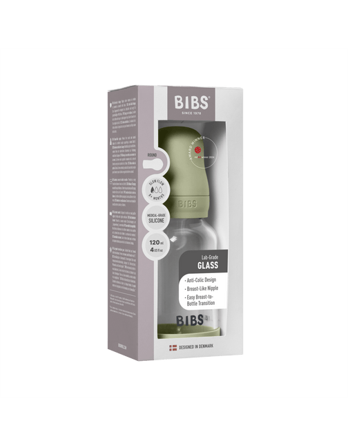 BIBS Babyfles Siliconen Slow Flow Sage 120Ml koop je bij Babywinkel