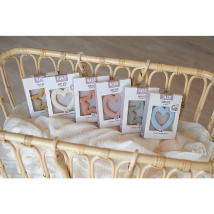 BIBS Bijtspeeltje Hart Blush - BIBS - Babywinkel - 5713795220038