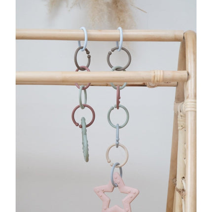 BIBS Speelringen Sand/Dark Oak/Vanilla 12st - BIBS - Babywinkel - 5713795219582