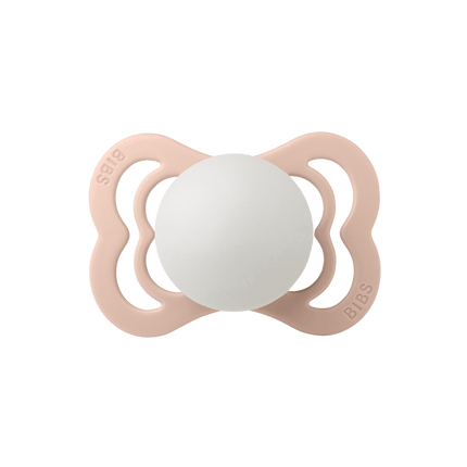 BIBS Speen Maat 1 Blush Night/Vanilla Night Supreme Silicone 2st - BIBS - Babywinkel - 5713795222377