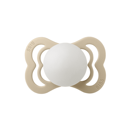 BIBS Speen Maat 1 Blush Night/Vanilla Night Supreme Silicone 2st - BIBS - Babywinkel - 5713795222377