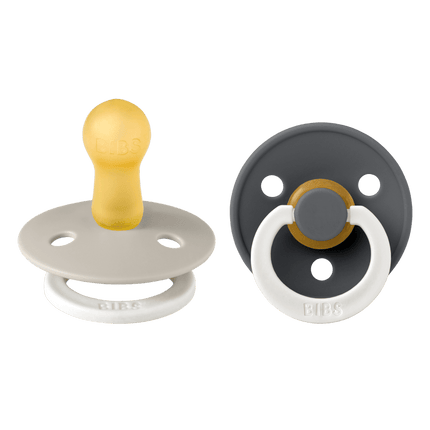 BIBS Speen Maat 1 Colour Sand Glow/Iron Glow 2St koop je bij Babywinkel