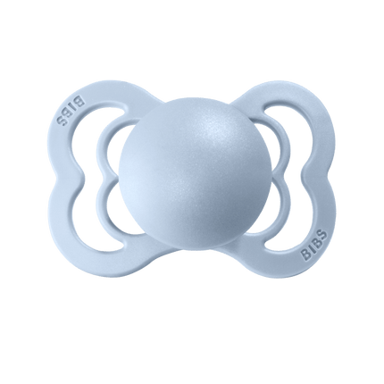 BIBS Speen Maat 1 Iron/Baby Blue Supreme Latex 2st - BIBS - Babywinkel - 5713795199150