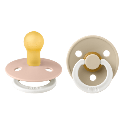 BIBS Speen Maat 2 Blush Night/Vanilla Night 2st - BIBS - Babywinkel - 5713795220014