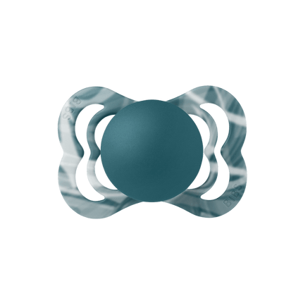 BIBS Speen Maat 2 Silicone Supreme Forest Lake White - BIBS - Babywinkel - 5713795238576