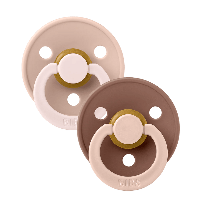 BIBS Spenen Pacifier Studio Fusion 2 pack Blush/Woodchuck speenmaat 3 koop je bij Babywinkel