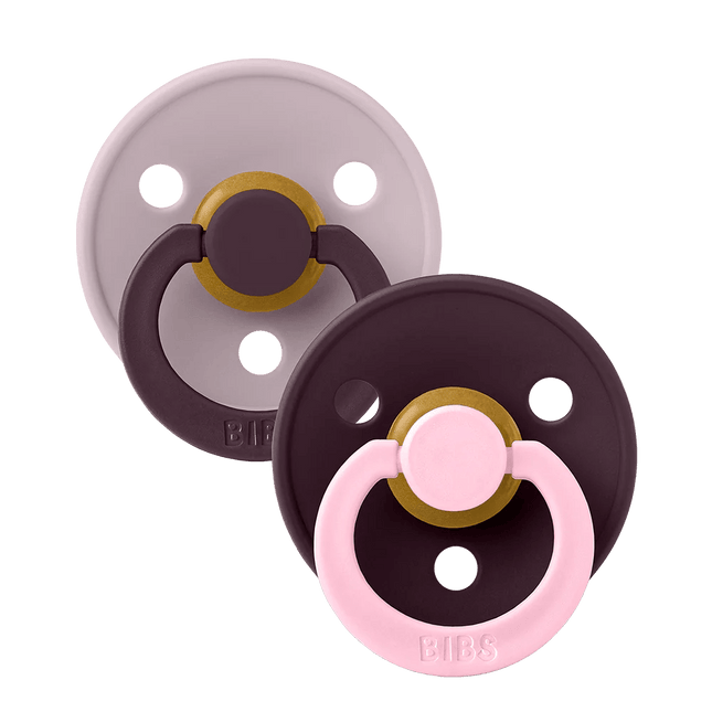 BIBS Spenen Pacifier Studio Fusion 2 pack Dusky lilac/Plum Speenmaat 1 koop je bij Babywinkel