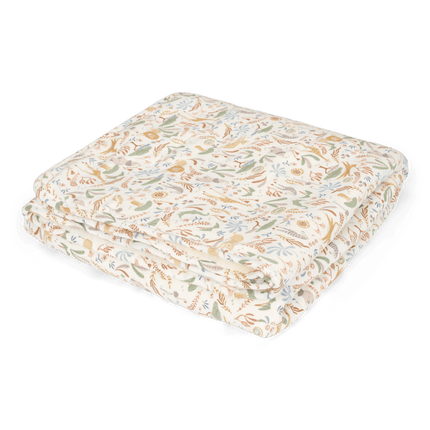 Little Dutch Coperta per culla in pile Blooming Safari