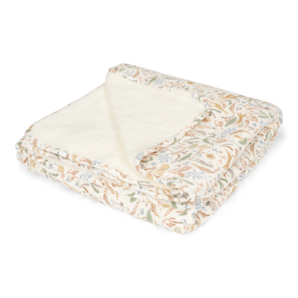 Little Dutch Coperta per culla in pile Blooming Safari